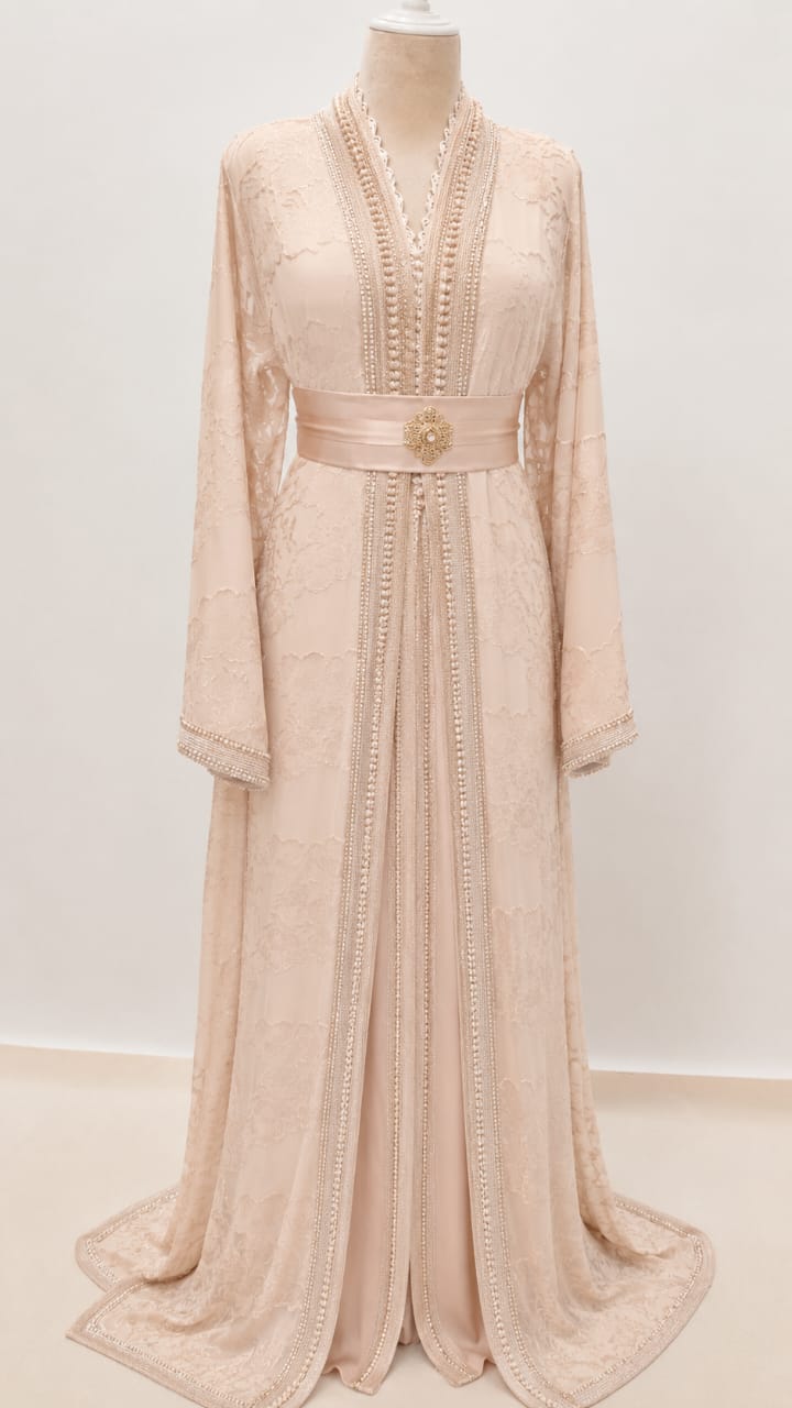 قفطان راقي من 40 حتى 48 standard rose – Image 4
