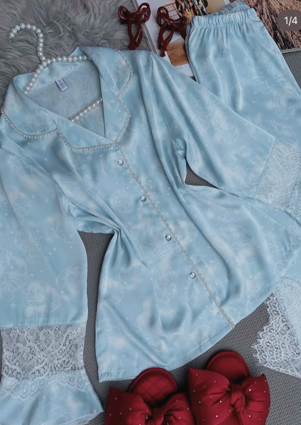 Pyjama satin de soie
