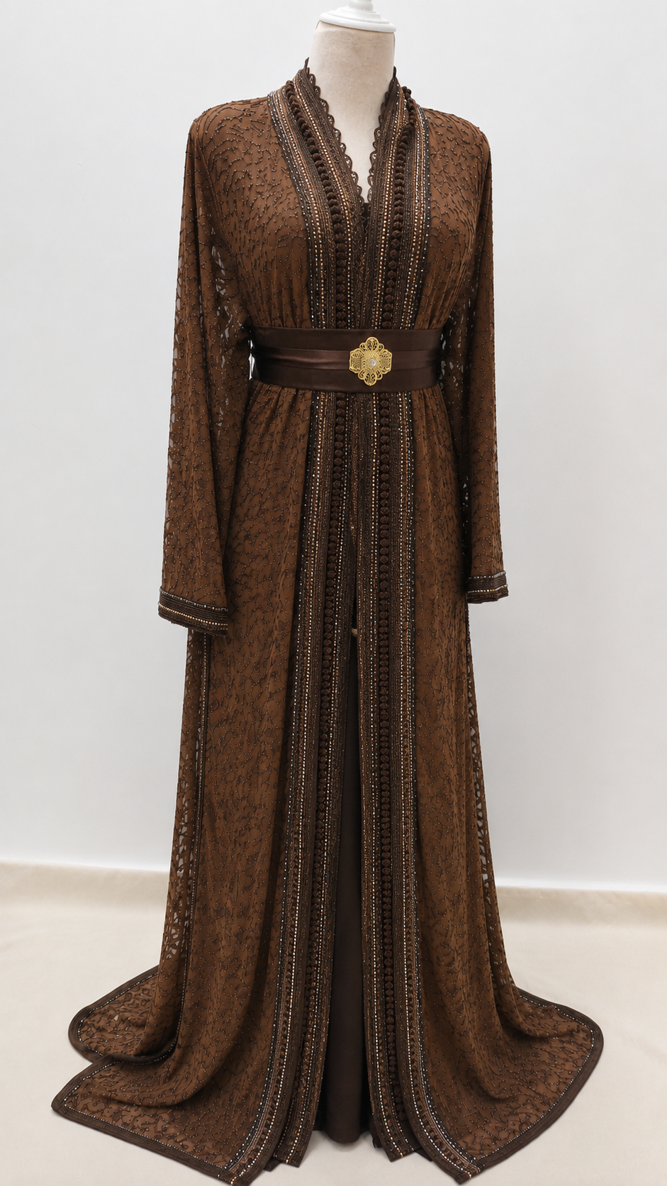 قفطان راقي من 40 حتى 48 marron