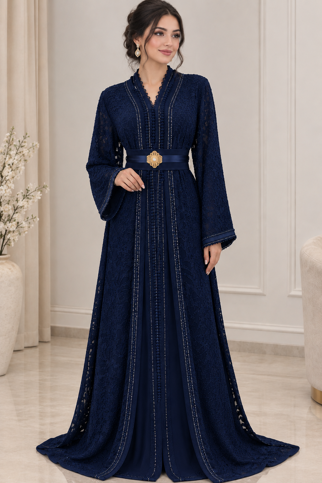 قفطان راقي من 40 حتى 48 Standard rb الفيديو في الاسفل – Image 6
